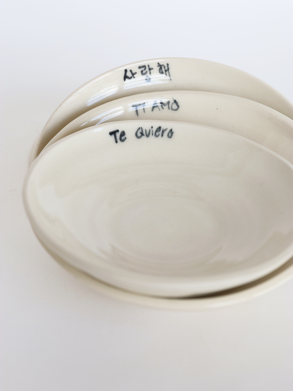 I love you plate set