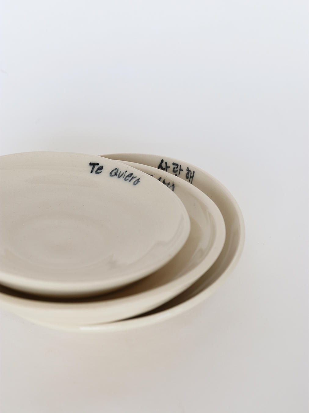 I love you plate set