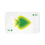 capone bath mat- anti-slip backing-green and yellow-cool bathmats Wavechoppa