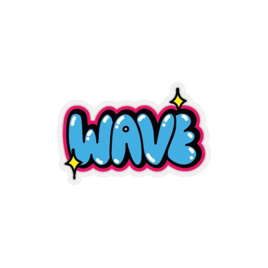 exclusive wave pop sticker- vibrant- eye catchy- Wavechoppa
